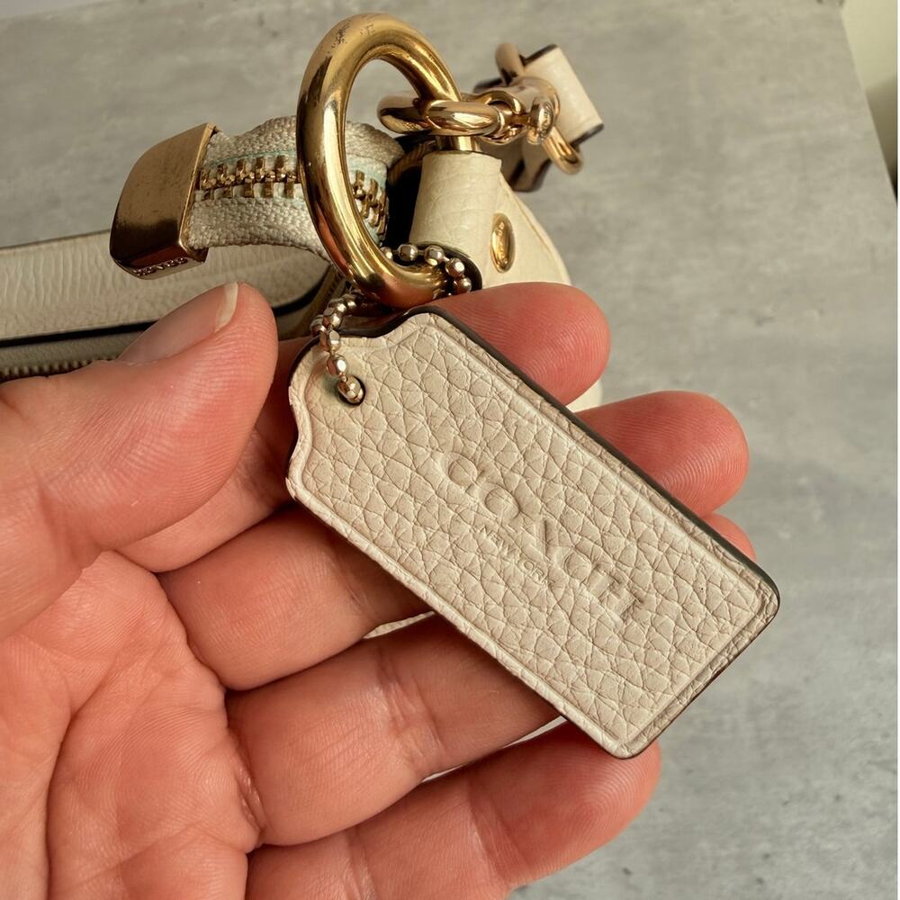 Coach Jules Hobo Shoulder Bag C9190 Cream Off White Leather Euro Summer Coastal - Picture 10 of 11